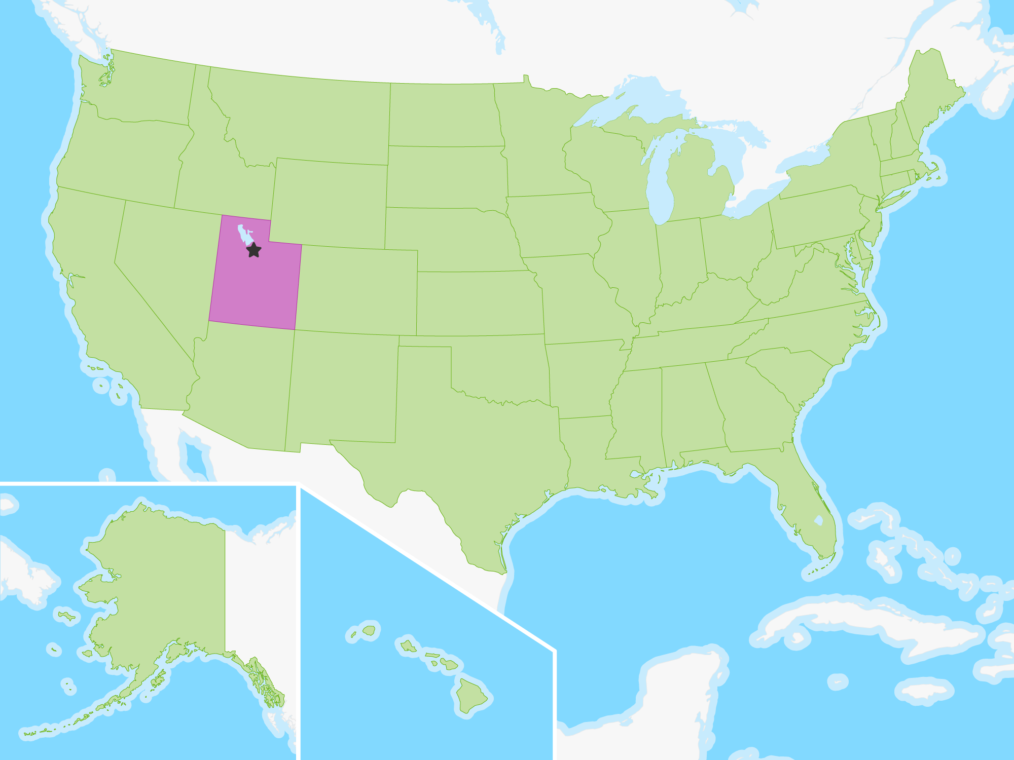 Map of Utah