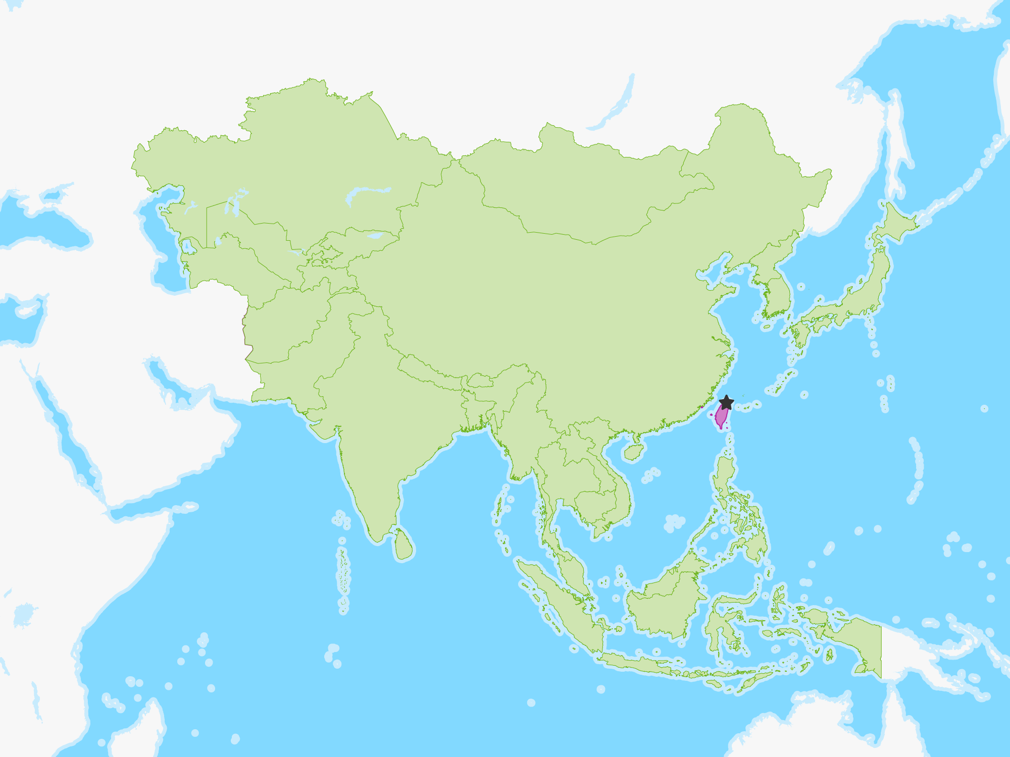 Map of Taiwan